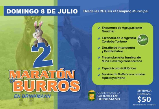 BRINKMANN: MUNICIPIO PREPARA LA 2° EDICIÓN DE LA MARATÓN DE BURROS
