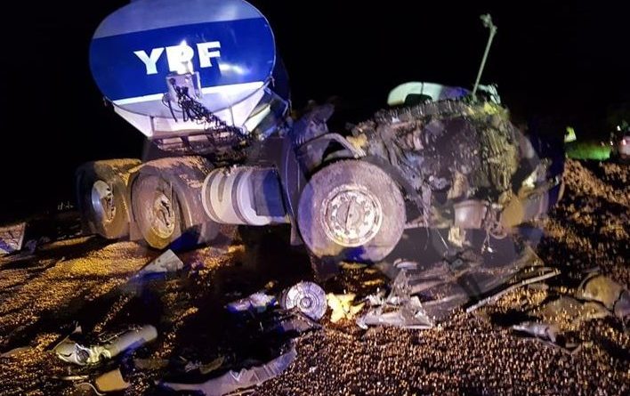 Esta grave el conductor del camión luego de un accidente múltiple