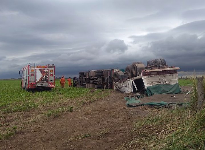 Murió camionero cerca de Freyre