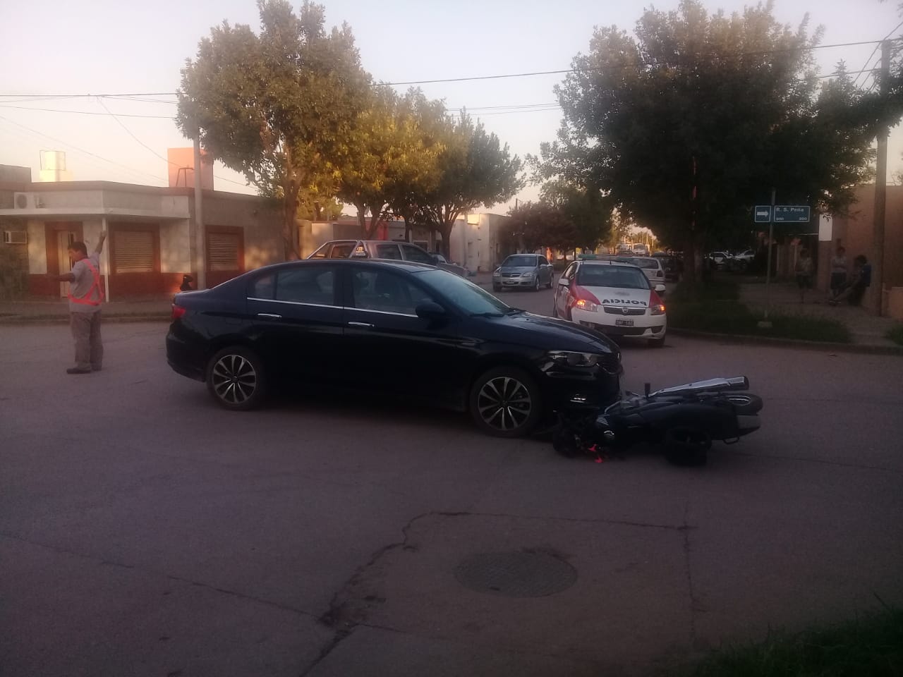 Accidente en la localidad de Porteña