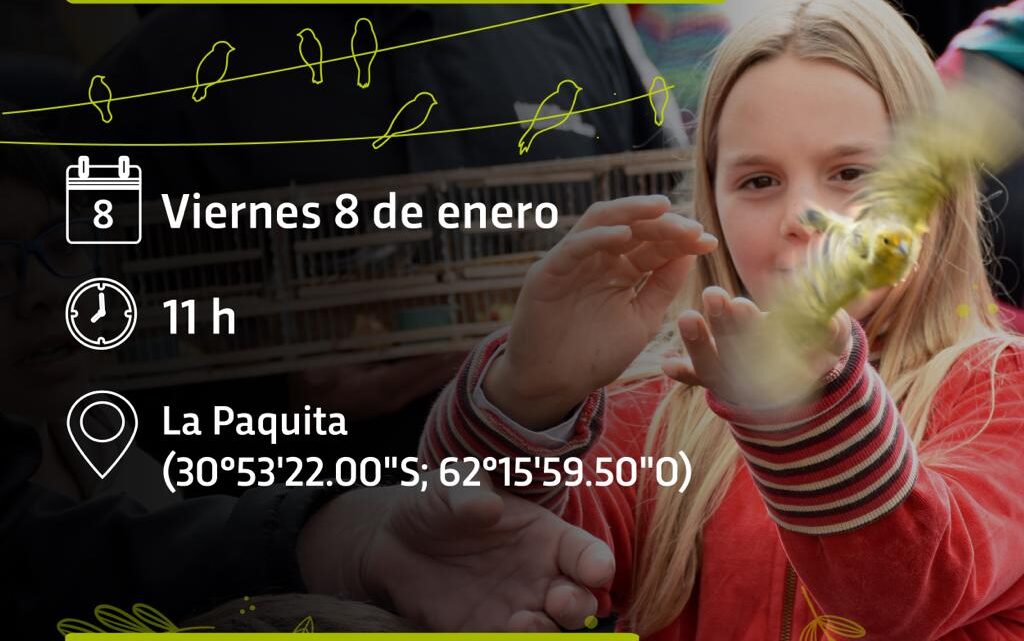 LA PAQUITA: SUELTA DE AVES EN SIMULTANEO CON OTROS LUGARES DE LA PROVINCIA