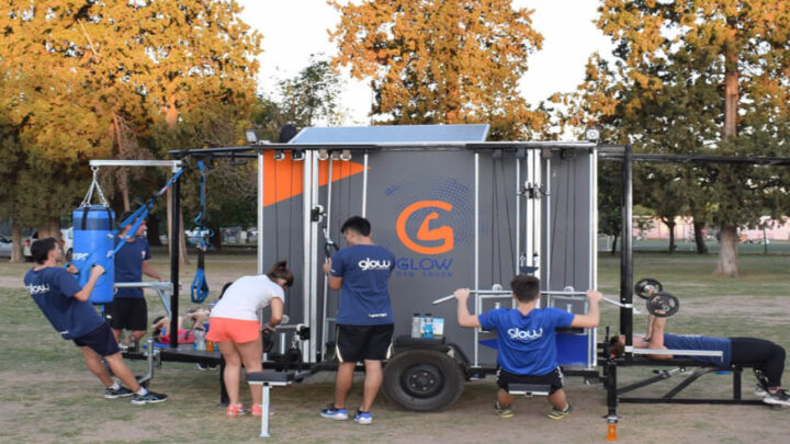 EN CÓRDOBA LA NOVEDAD ES EL GIMNASIO MÓVIL AL AIRE LIBRE
