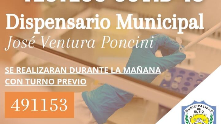 EL TÍO: TESTEOS COVID EN EL DISPENSARIO