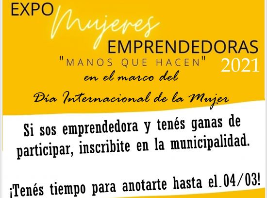 SUARDI: PREPERAN LA “EXPO MUJERES EMPRENDEDORAS 2021”