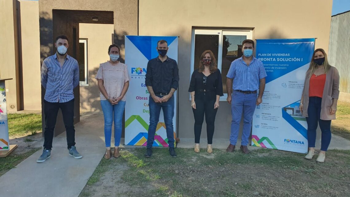 Villa Fontana: Entregaron viviendas del plan Pronta Solución