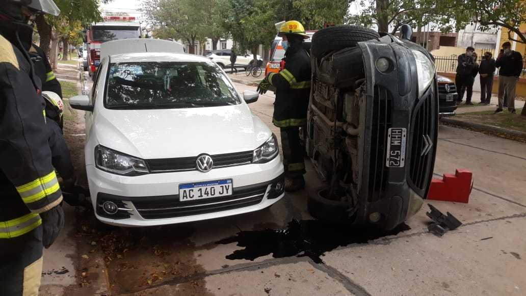 Brinkmann: Espectacular accidente en pleno centro de la ciudad