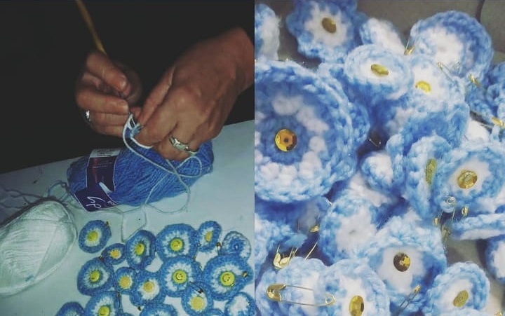 Villa Fontana: Municipalidad entrega escarapelas artesanales producidas en el Taller de Costura