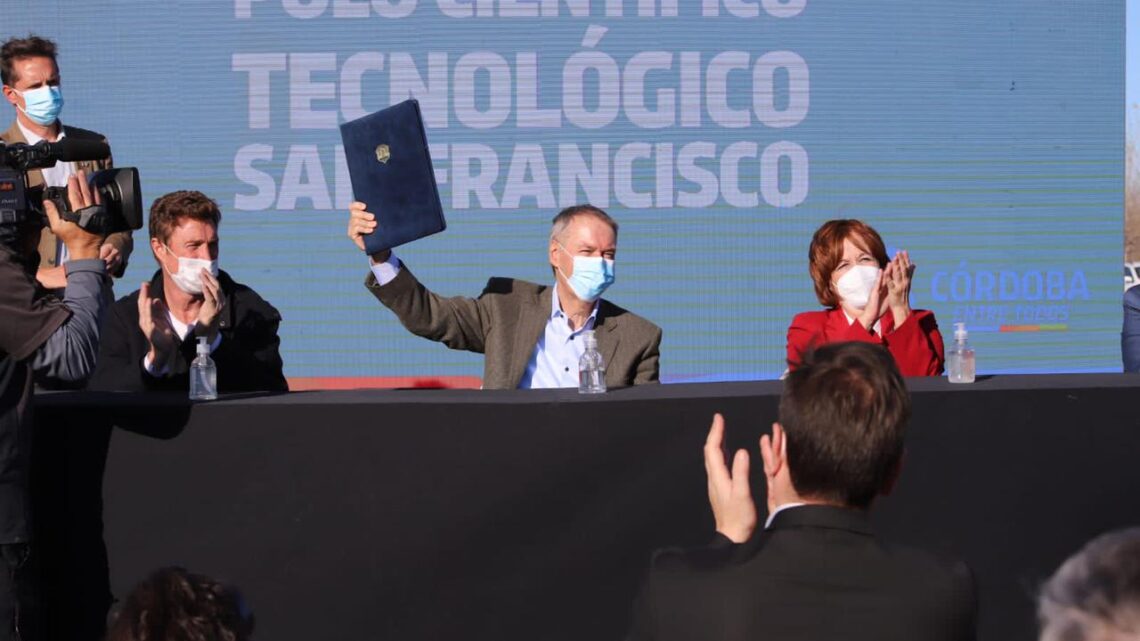 Schiaretti presidió el lanzamiento del Polo Científico Tecnológico San Francisco