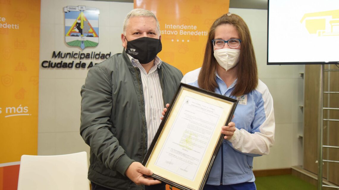 Arroyito: Elisabeth Noriega reconocida como deportista destacada de la ciudad