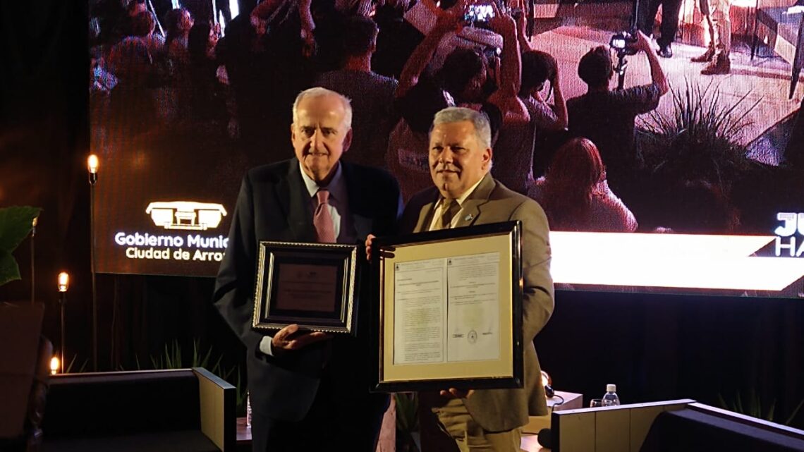 El contador Luis Pagani fue declarado Ciudadano Ilustre de Arroyito