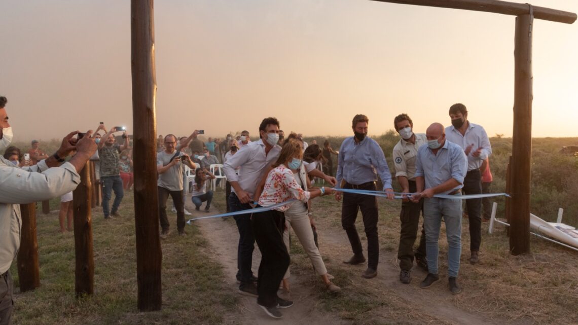 La Paquita inauguró el portal de ingreso al Mar de Ansenuza