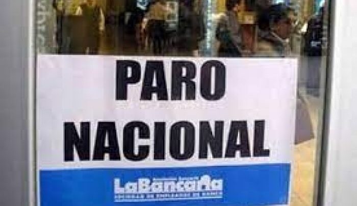 Paro bancario para este jueves sin atención ni recarga de cajeros