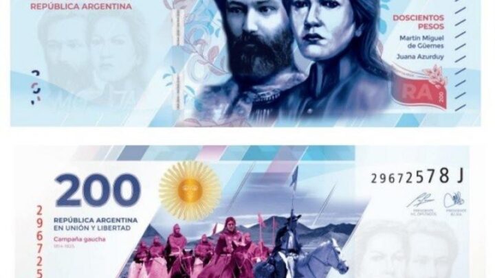Juana Azurduy, María Remedios del Valle y Güemes en los nuevos billetes