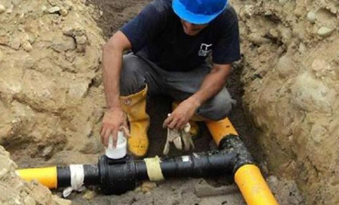 Inició la primera etapa de la red de gas en Balnearia