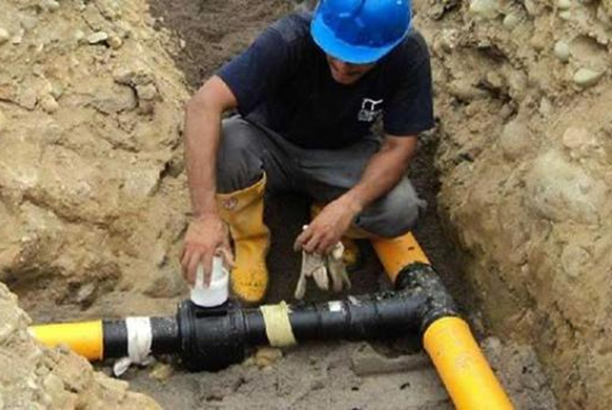 Inició la primera etapa de la red de gas en Balnearia
