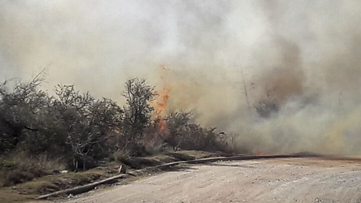 Está descontrolado un incendio en la zona de Quebrada del Condorito