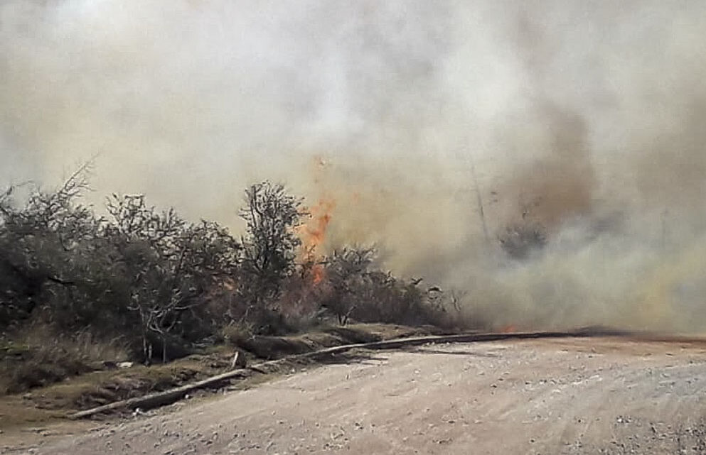 Está descontrolado un incendio en la zona de Quebrada del Condorito