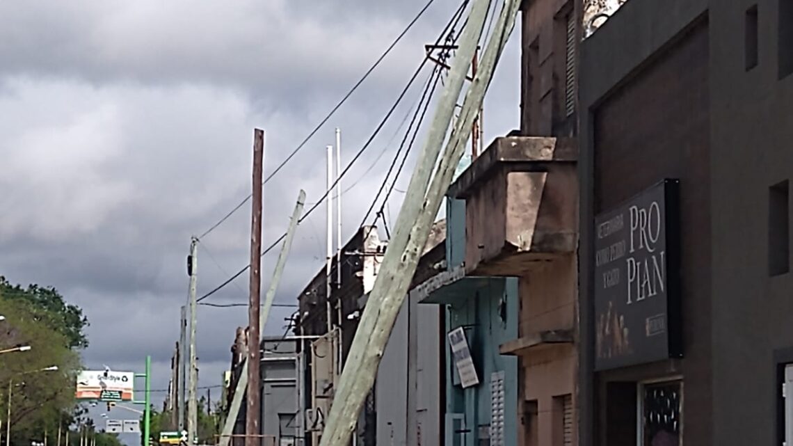 Balnearia registró ráfagas de viento superiores a los 100 km/h en la tormenta de anoche
