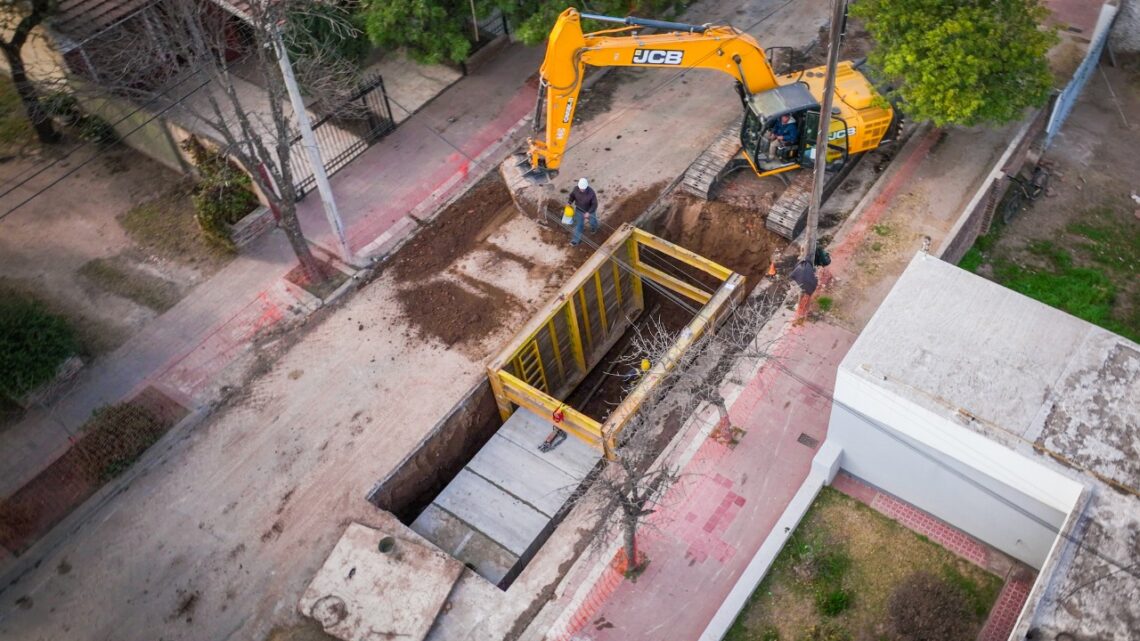 Arroyito: el jueves inauguran 500 metros de la mega obra de desagües