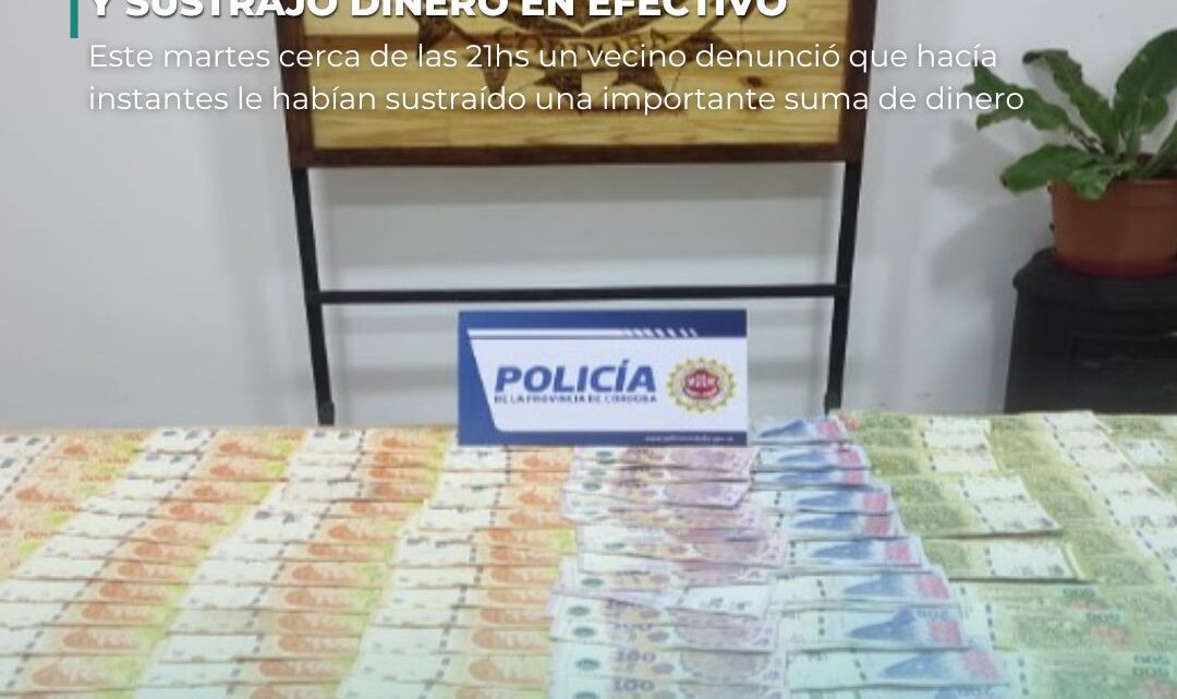 Roban en un campo y una vivienda en La Puerta y en una casa de Villa Santa Rosa