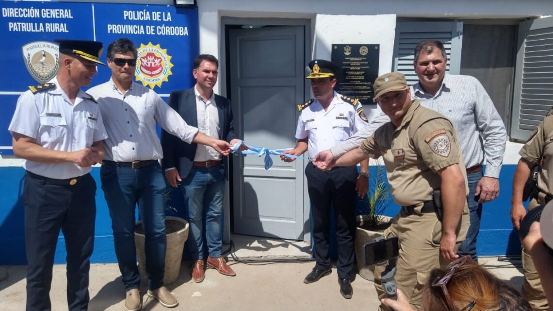 Balnearia: quedó inaugurado el destacamento de la Patrulla Rural y entregaron un nuevo móvil policial