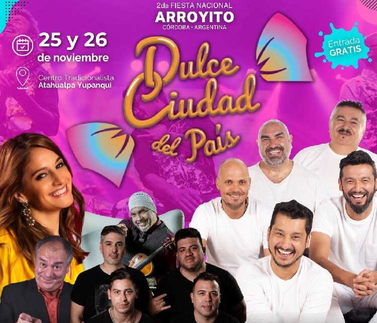 Se lanza en Córdoba la Fiesta de la Dulce Ciudad que se realiza el 25 y 26 en Arroyito