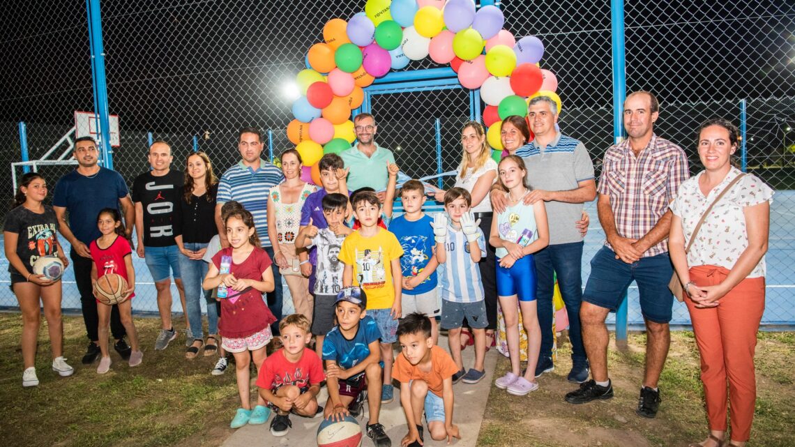 Inauguraron el Playón Polideportivo en Villa Fontana