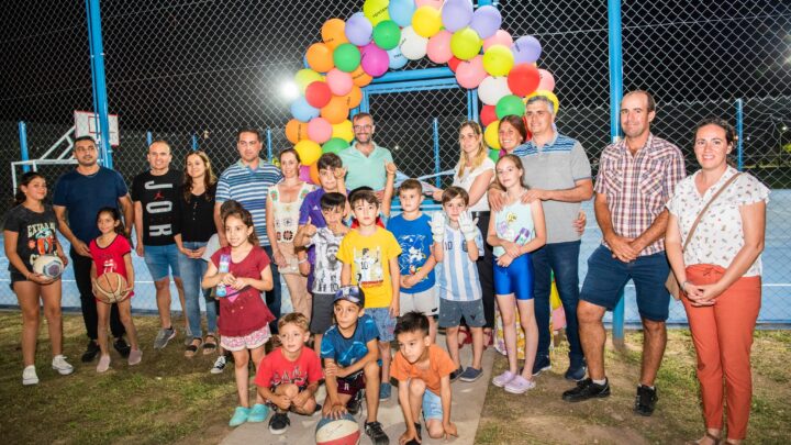 Inauguraron el Playón Polideportivo en Villa Fontana