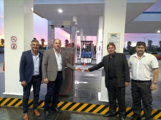 Se inauguró la primera estación de GNC en Morteros