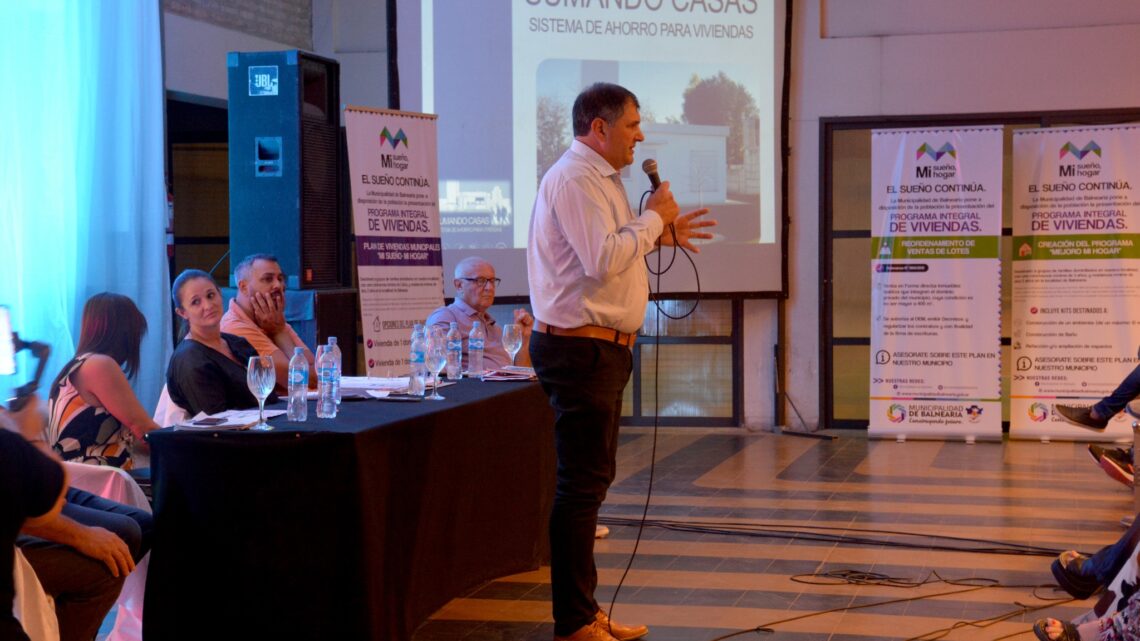 Balnearia: Méndez presentó el Programa Integral de Viviendas “Mi Sueño, Mi Hogar” Balnearia: Méndez presentó el Programa Integral de Viviendas “Mi Sueño, Mi Hogar”