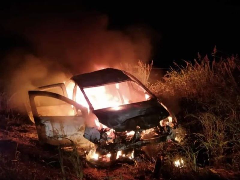 Altos de Chipión: Se incendió un auto luego de chocar con otro