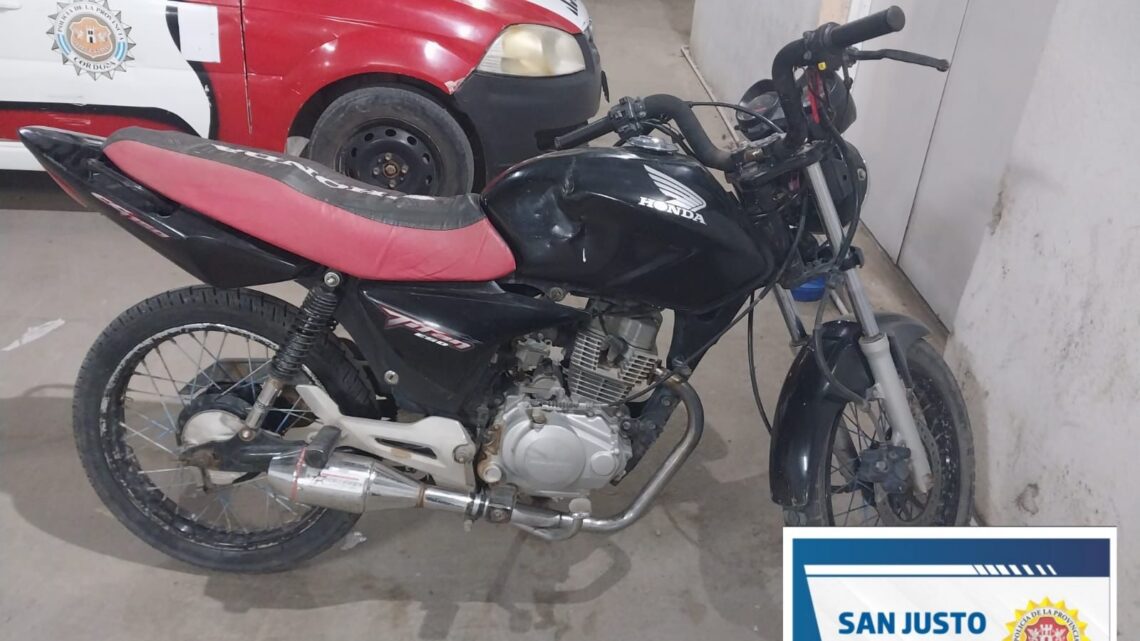 Morteros: le pagaron con una moto y descubrió que era robada