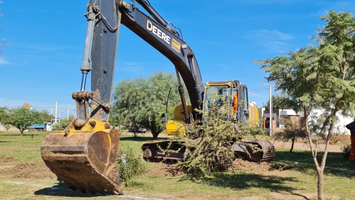 Río Primero: comenzaron las obras en el loteo La Buena Cosecha