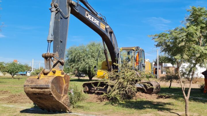 Río Primero: comenzaron las obras en el loteo La Buena Cosecha