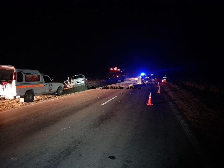 Dos muertos en un choque frontal entre Obispo Trejo y La Puerta