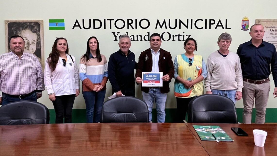 La Para: más de 6 millones de pesos para conectar a las escuelas al gas natural