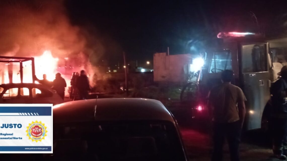 Susto al incendiarse una vivienda en Morteros