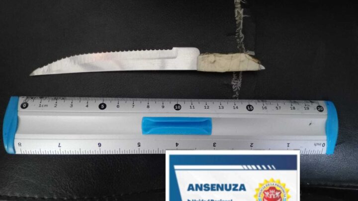 Morteros: policía detiene a una mujer que amenazaba a otra con un cuchillo