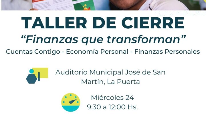 La Puerta: dictan taller sobre Finanzas que Transforman