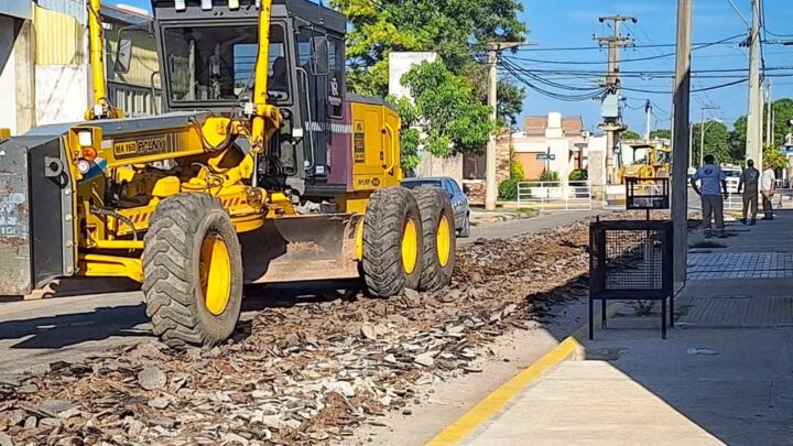 Villa Santa Rosa: obras en las calles de la localidad
