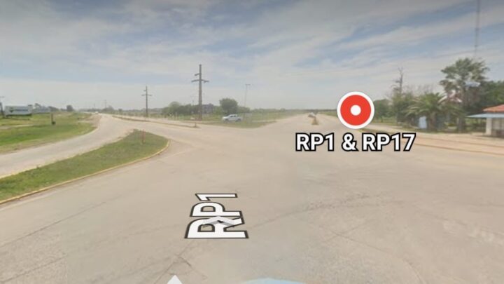 Triple choque en el cruce de las rutas 1 y 17