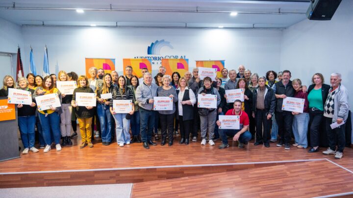 Arroyito: Benedetti entregó $54 millones a instituciones de la ciudad