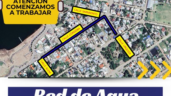 Comienza la obra de red de agua potable en Miramar de Ansenuza