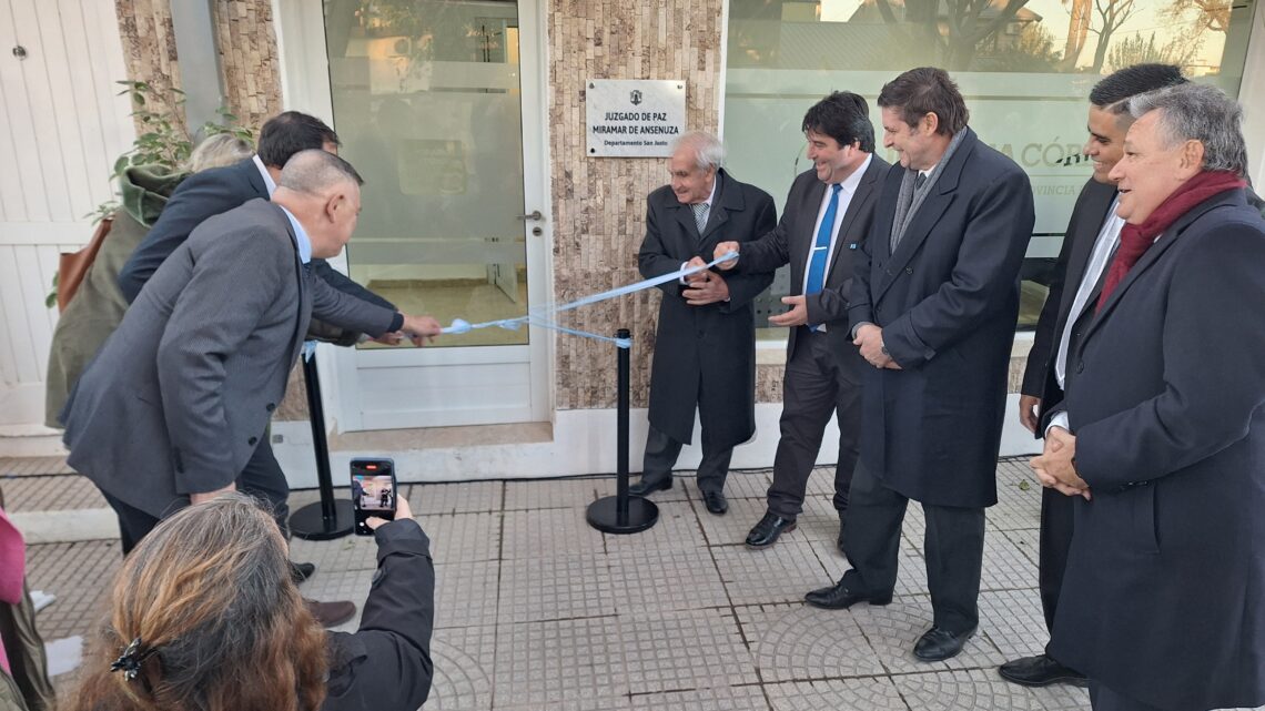 La justicia más cerca: inauguraron las oficinas del Juzgado de Paz en Miramar de Ansenuza