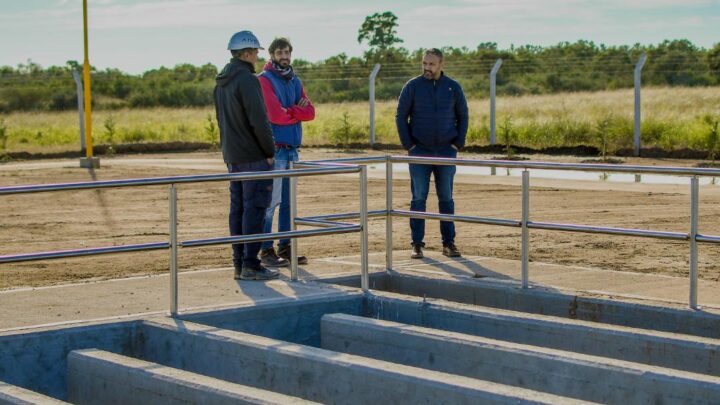 Miramar de Ansenuza: etapa final de la construcción de la Planta de Tratamiento de Líquidos Cloacales