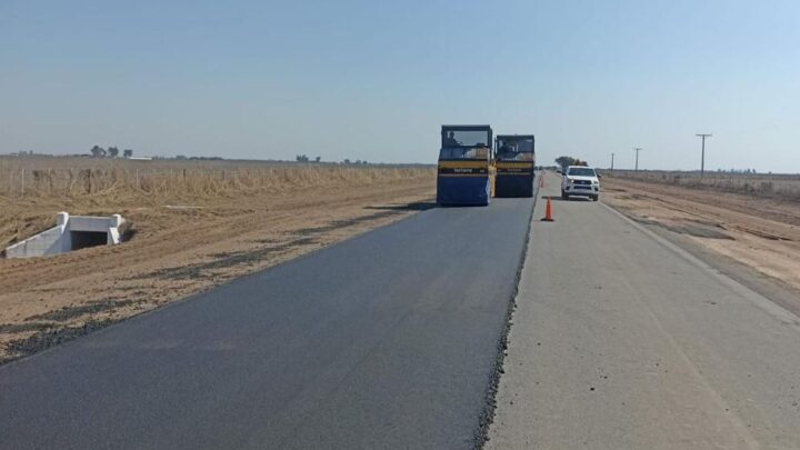 Está casi terminada la ruta entre Toro Pujio y Las Gramillas