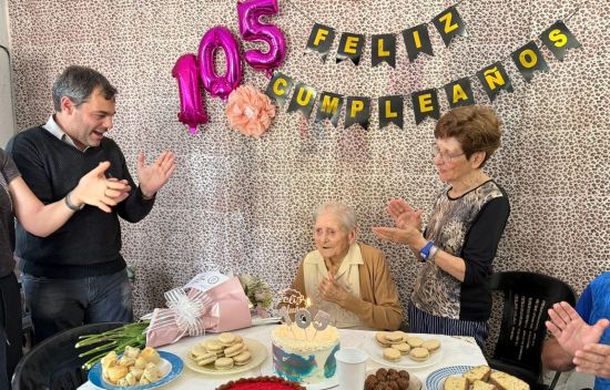 Brinkmann: Doña Pepa celebró sus 105 años y es la vecina más longeva de la ciudad