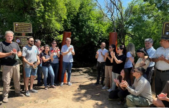 Brinkmann: quedó habilitado un nuevo espacio natural para senderismo
