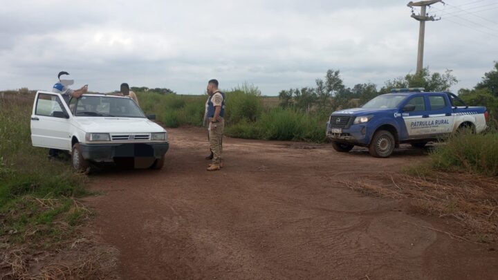 El Fuertecito: tres detenidos por caza ilegal en zona rural