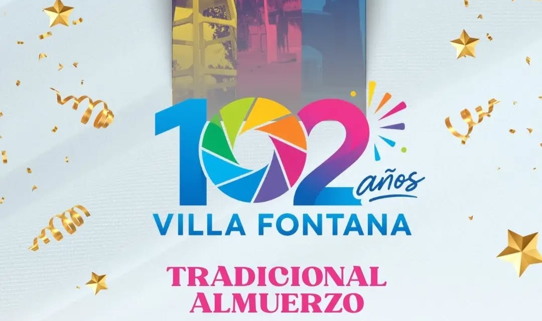 Villa Fontana: la localidad se prepara para celebrar su 102° aniversario con el tradicional almuerzo